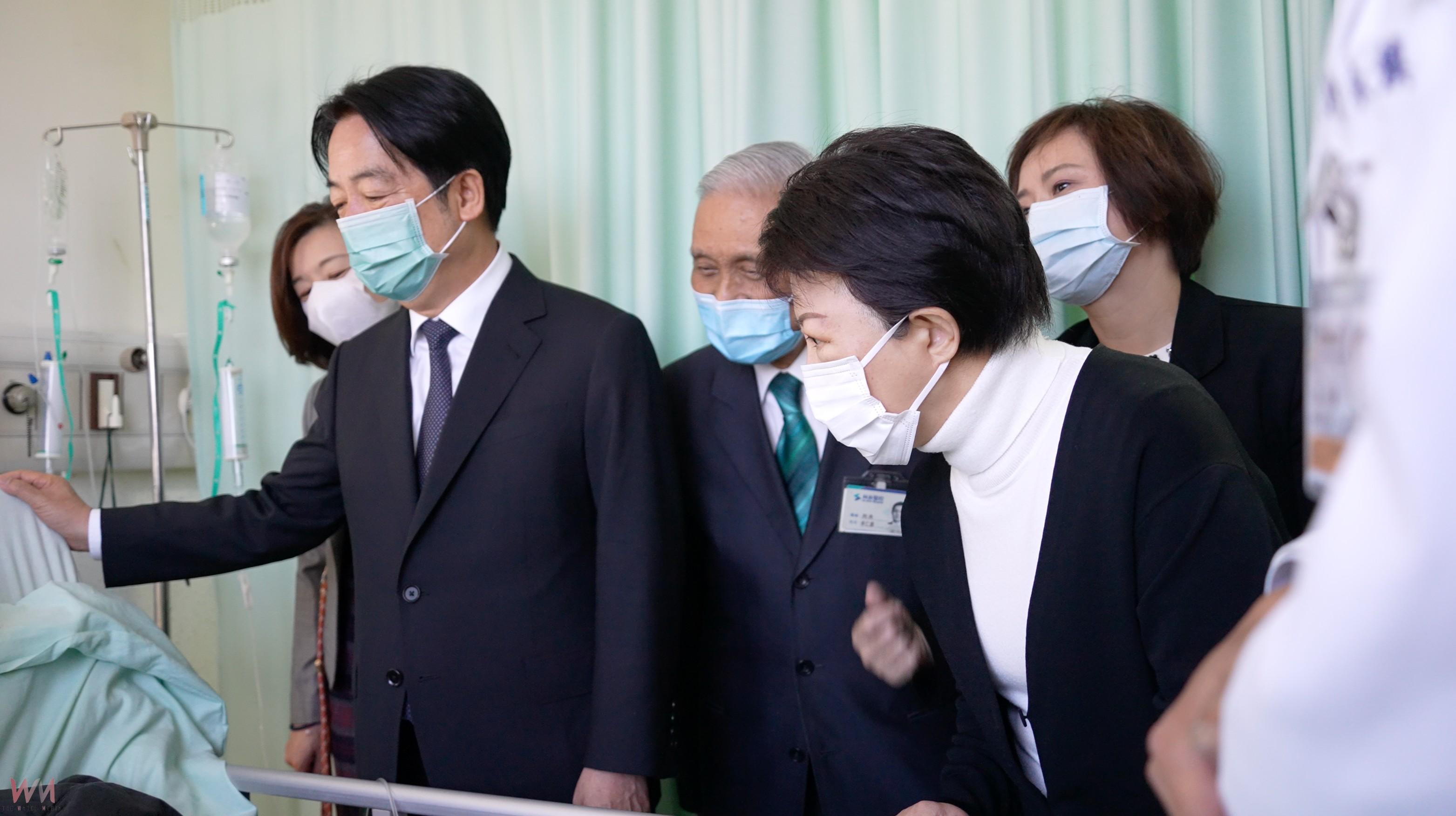 盧秀燕陪同賴清德總統探視新光三越氣爆傷者　中市府：中央地方攜手關懷協助 - https://www.watchmedia01.com