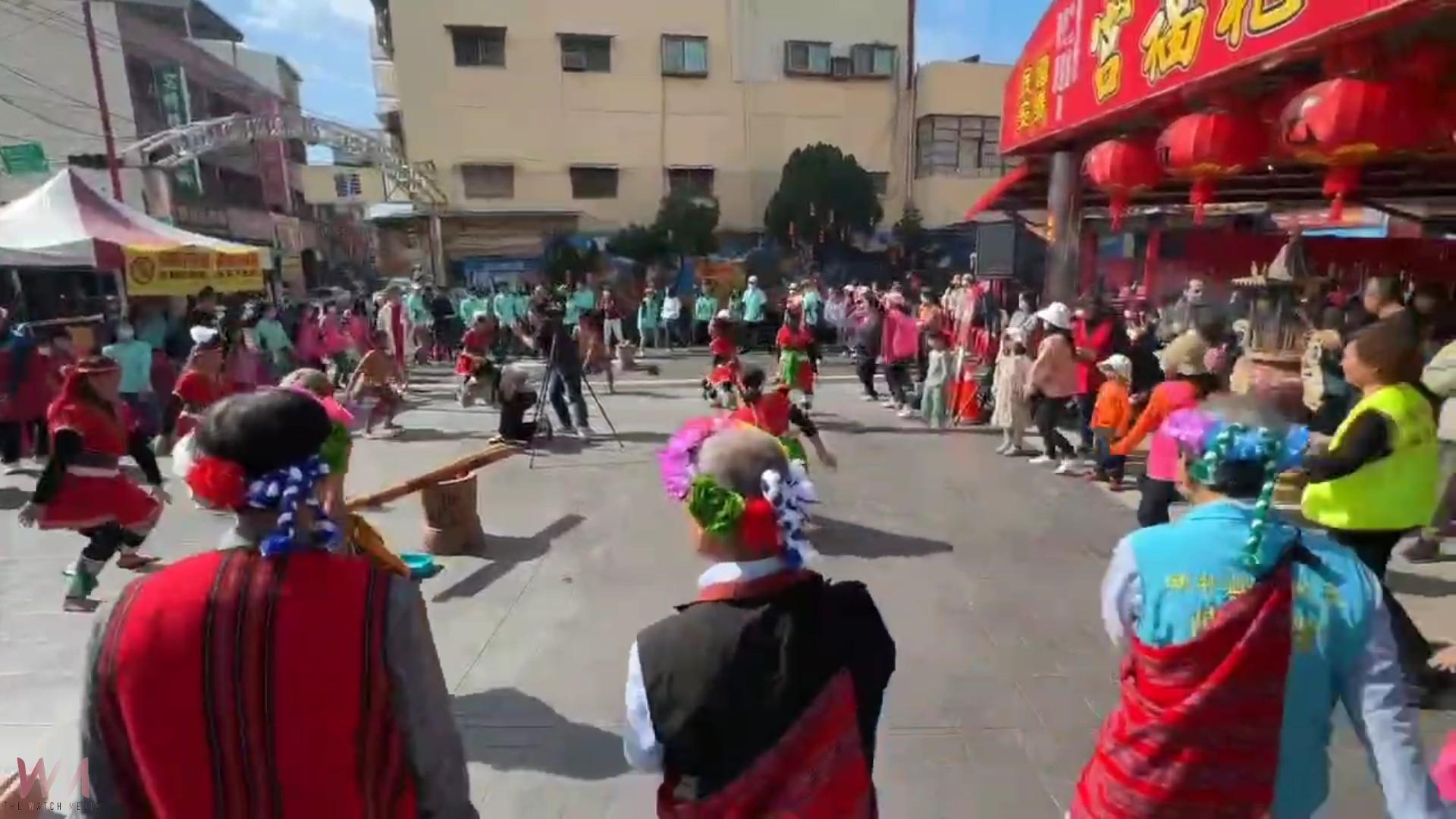 （有影片）／乾福宮慶「頭牙」　原民舞蹈、舂小米、黏紅包趣味橫生 - https://www.watchmedia01.com