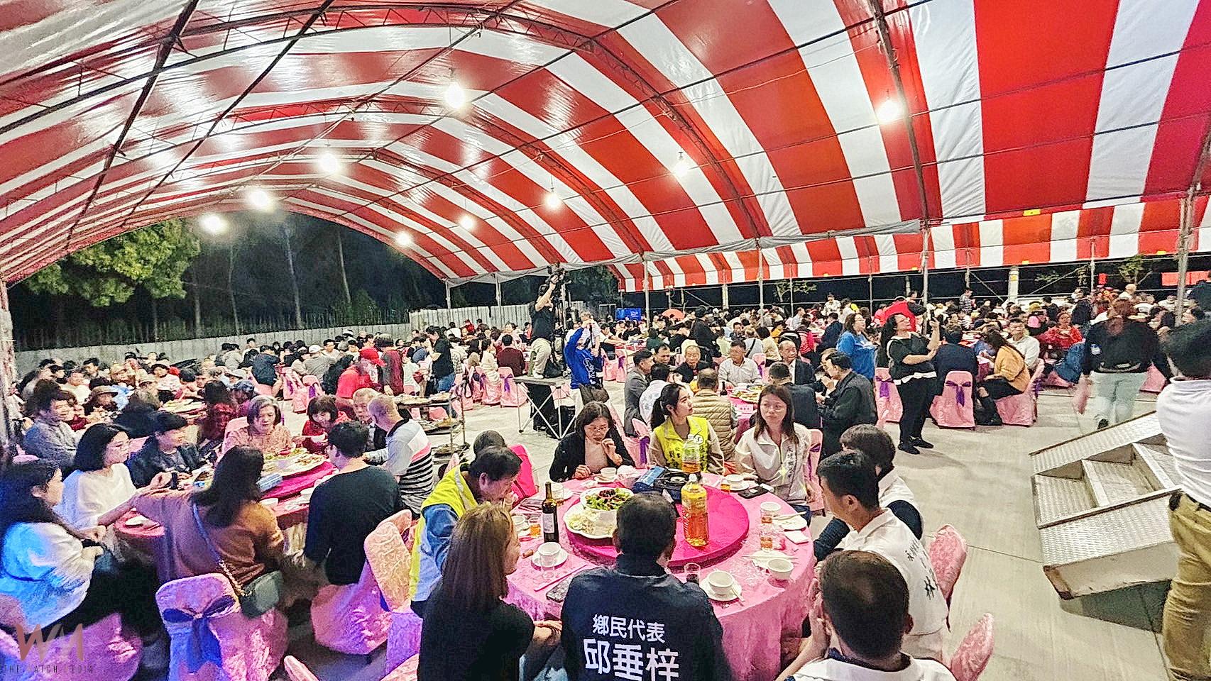 為福德爺慶生永靖瑚福安宮大手筆 數百信眾與土地公一起享美食 - https://www.watchmedia01.com