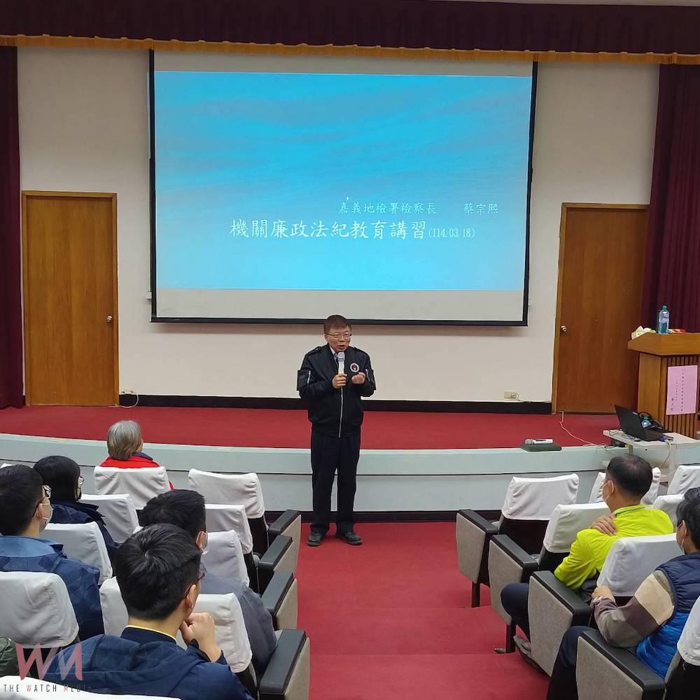 嘉檢蔡宗熙檢察長蒞中油公司傳授法尊觀念 - https://www.watchmedia01.com
