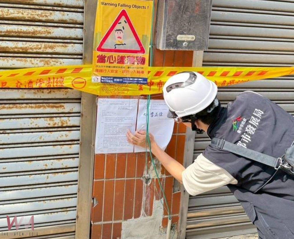 台中市清水區塌陷建築物公告停止使用　都發局：開放住戶限期搬家 - https://www.watchmedia01.com