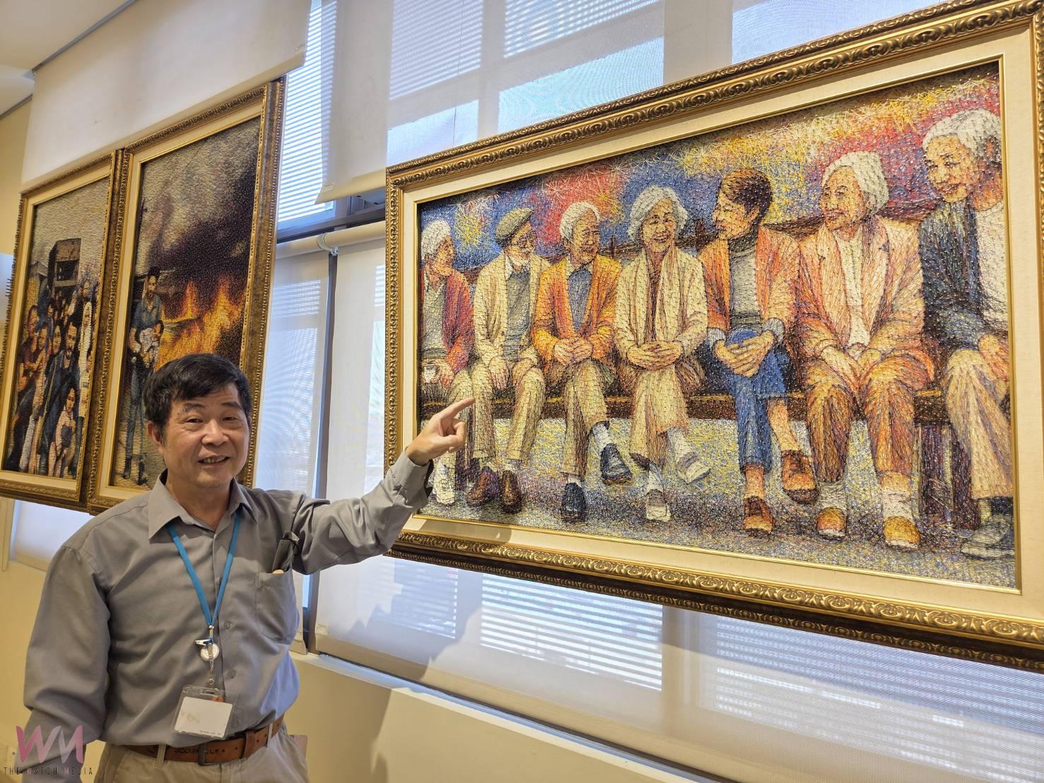 陳正浩釘線畫嘉創展出 點線面共構立體藝術之美 - https://www.watchmedia01.com
