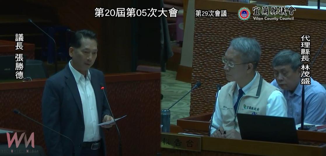 林姿妙以縣長名義送花籃遭質疑 議長張勝德批前議長陳文昌在做「形式上表演」