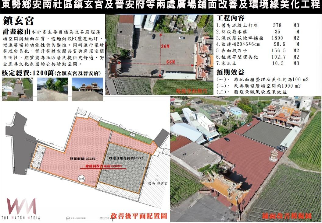 廟埕年久失修丁學忠爭取1200萬　翻新東勢鎮玄宮與晉安府廣場 - https://www.watchmedia01.com