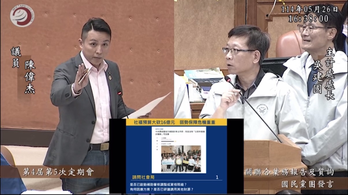 中央大砍補助款 議員陳偉杰轟中央粗暴刪減將重創地方施政 - https://www.watchmedia01.com