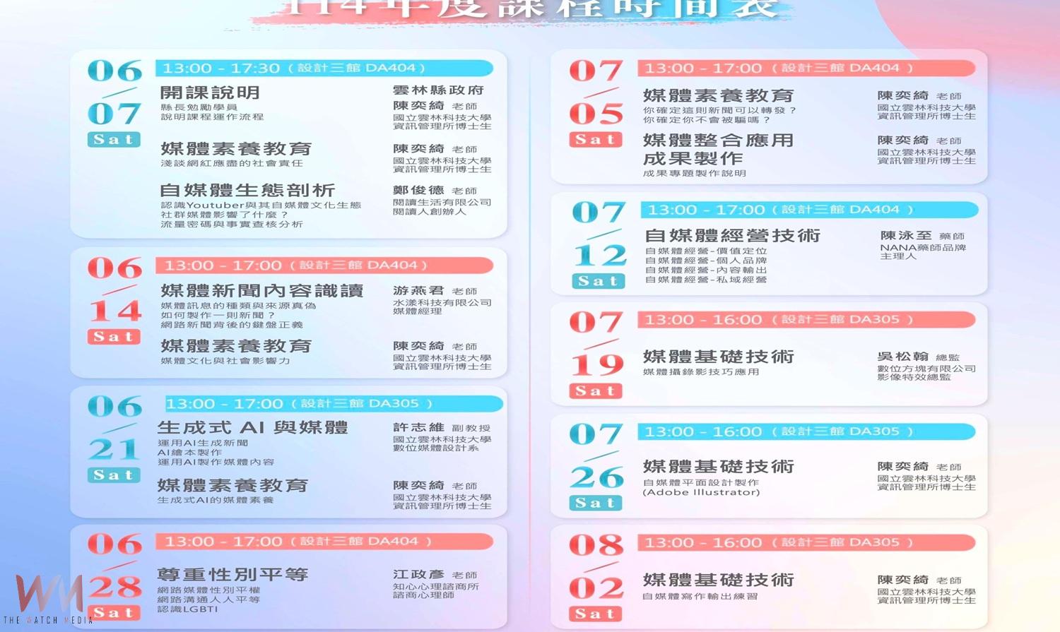 雲林開辦媒體素養訓練　報名至6月2日止打造在地數位公民 - https://www.watchmedia01.com