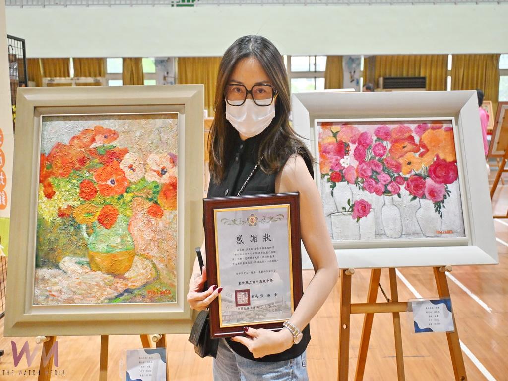 卦山畫會藝術家為田中高中舉辦義賣 讓愛轉化為關懷教育的力量 - https://www.watchmedia01.com