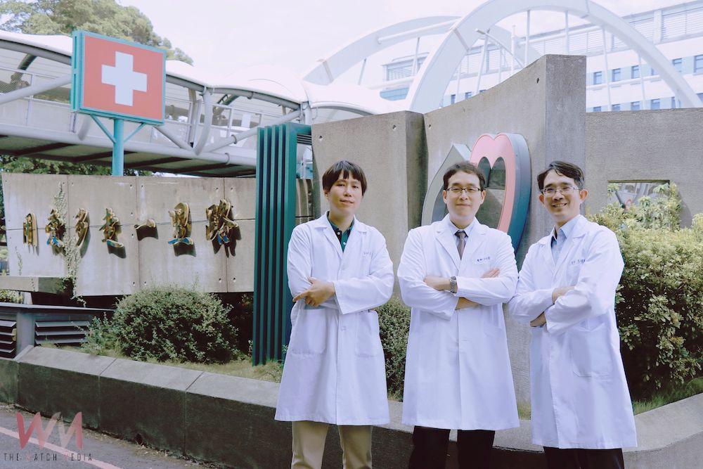 嘉基血液腫瘤科李育庭醫師、骨科江振豪醫師、大腸直腸科朱峻廷醫師(左至右)。(圖/嘉基提供)