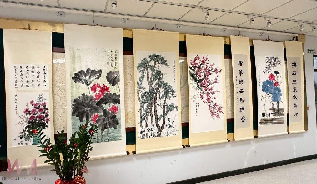 許富春師生水墨畫美學風采　台中市大里地政藝文走廊開展 - https://www.watchmedia01.com