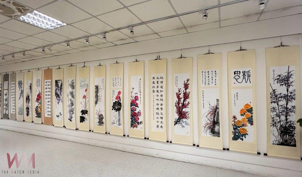 許富春師生水墨畫美學風采　台中市大里地政藝文走廊開展 - https://www.watchmedia01.com