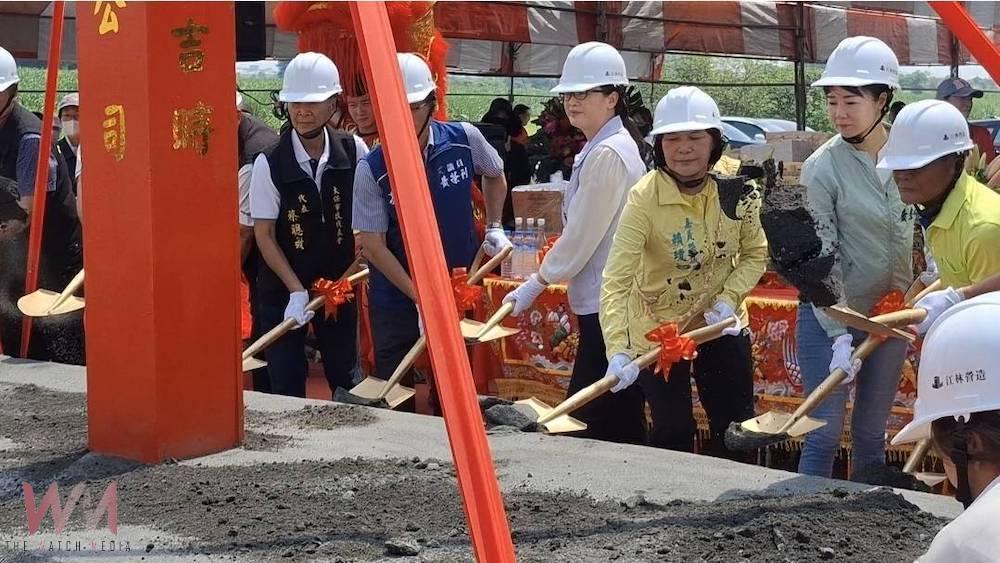 嘉義縣太保市禮儀廳新建工程,舉行動土儀式,未來將提供完善殯葬服務體系。(圖/太保市公所提供)