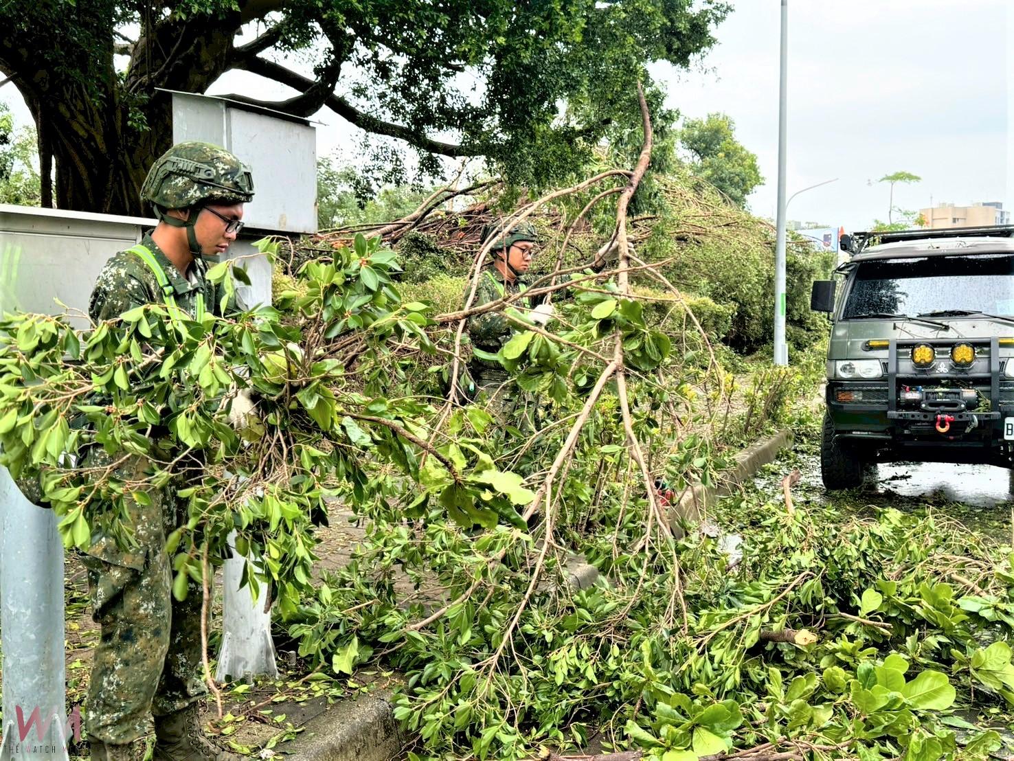 丹娜絲颱風災後復原 陸軍南測中心全力支援嘉義地區重建 - https://www.watchmedia01.com