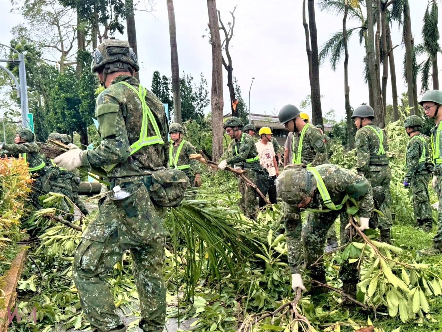 丹娜絲颱風災後復原 陸軍南測中心全力支援嘉義地區重建 - https://www.watchmedia01.com
