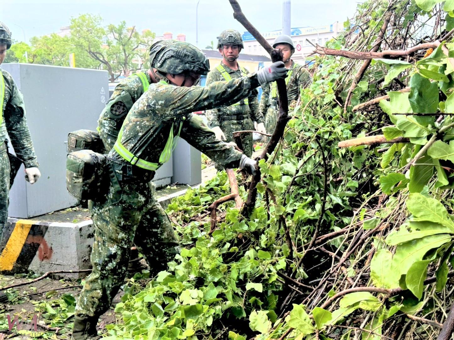 丹娜絲颱風災後復原 陸軍南測中心全力支援嘉義地區重建 - https://www.watchmedia01.com