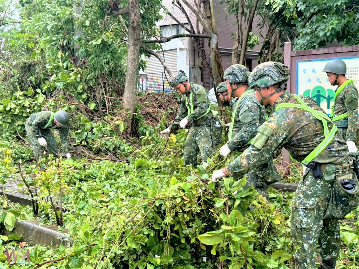 丹娜絲颱風災後復原 陸軍南測中心全力支援嘉義地區重建 - https://www.watchmedia01.com