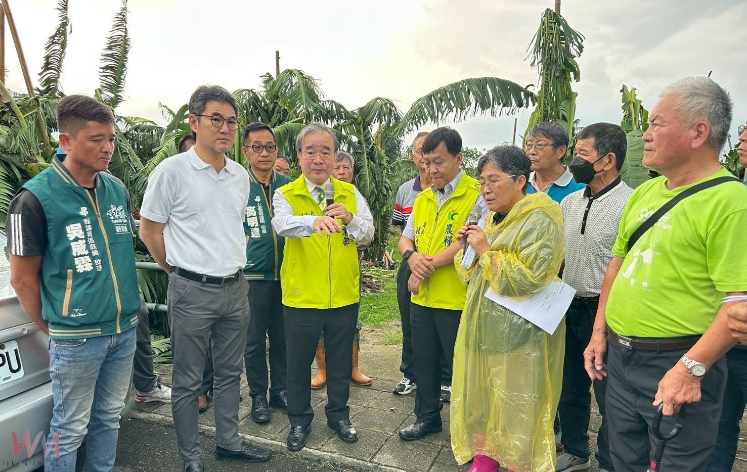 劉建國邀農業部次長勘災 籲颱風農損儘速啟動補助 - https://www.watchmedia01.com