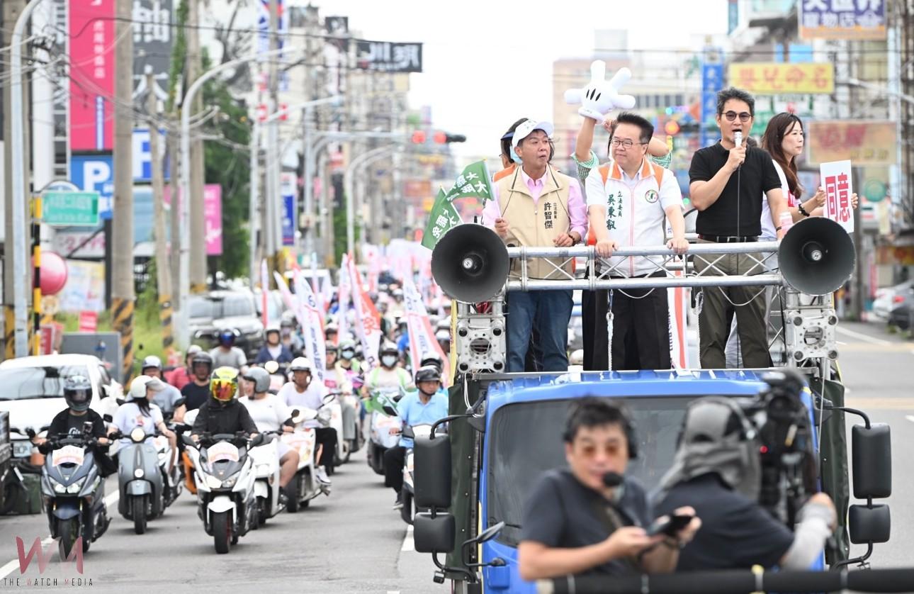 雲林護民主遶境啟動 百輛機車力挺罷免立委 - https://www.watchmedia01.com