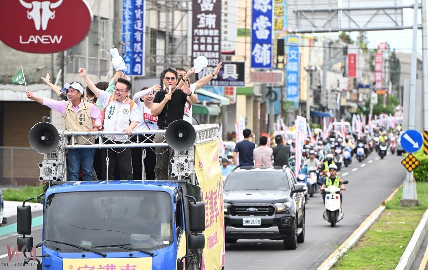 雲林護民主遶境啟動 百輛機車力挺罷免立委 - https://www.watchmedia01.com