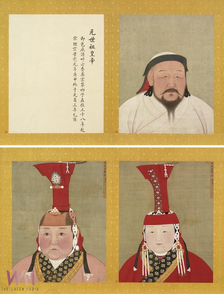 人氣國寶展以〈元世祖〉與〈元世祖后〉國寶級肖像為中心展開。(圖/南院提供)