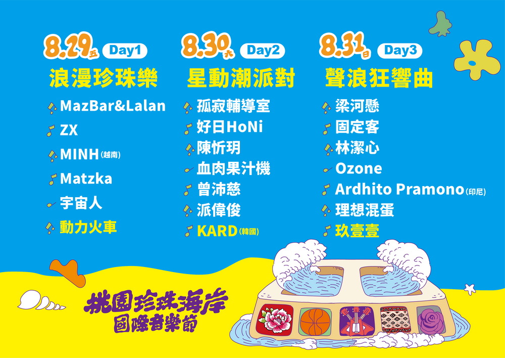桃園珍珠海岸國際音樂節8/29盛大登場 打造國際級濱海樂章 - https://www.watchmedia01.com