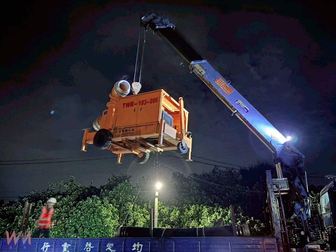 同島一命　中市府水利局調派大型抽水機馳援雲林 已抵達投入救災 - https://www.watchmedia01.com