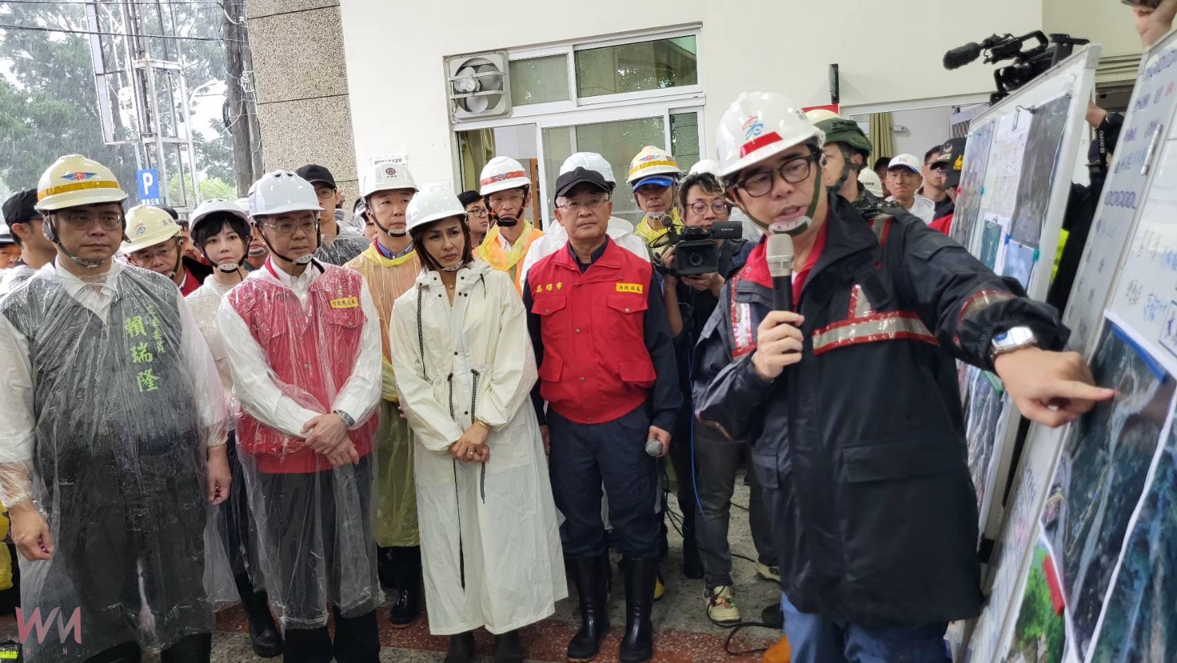 陳其邁陪同卓榮泰視察六龜　籲中央支援災後重建與交通搶通 - https://www.watchmedia01.com