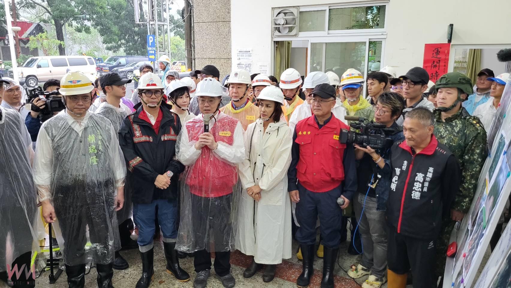 陳其邁陪同卓榮泰視察六龜　籲中央支援災後重建與交通搶通 - https://www.watchmedia01.com