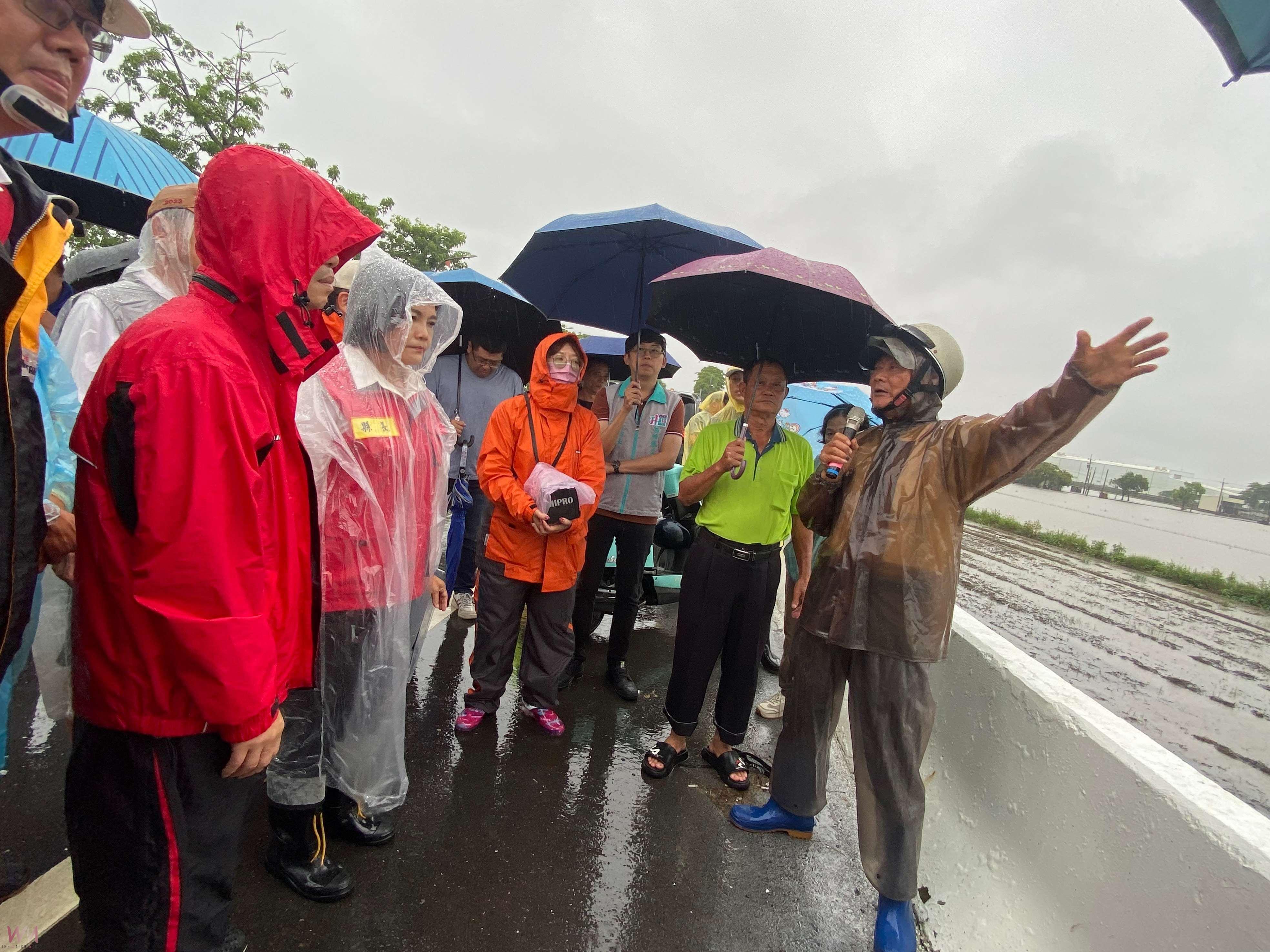 豪雨造成魚寮一號橋旁農田淹水 張麗善縣長率團隊會勘擬定改善方針 - https://www.watchmedia01.com