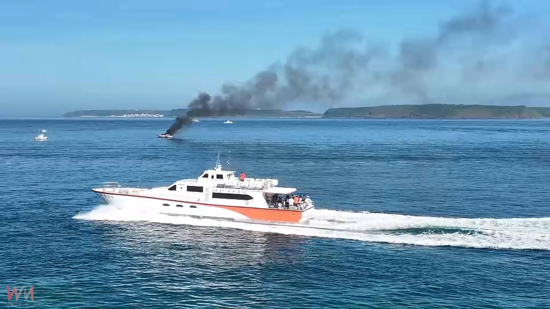 (有影片)/拖帶途中出意外 澎湖將軍籍漁船發「惠富鴻16」清晨發生火燒船  海巡艇立即馳援滅火 - https://www.watchmedia01.com