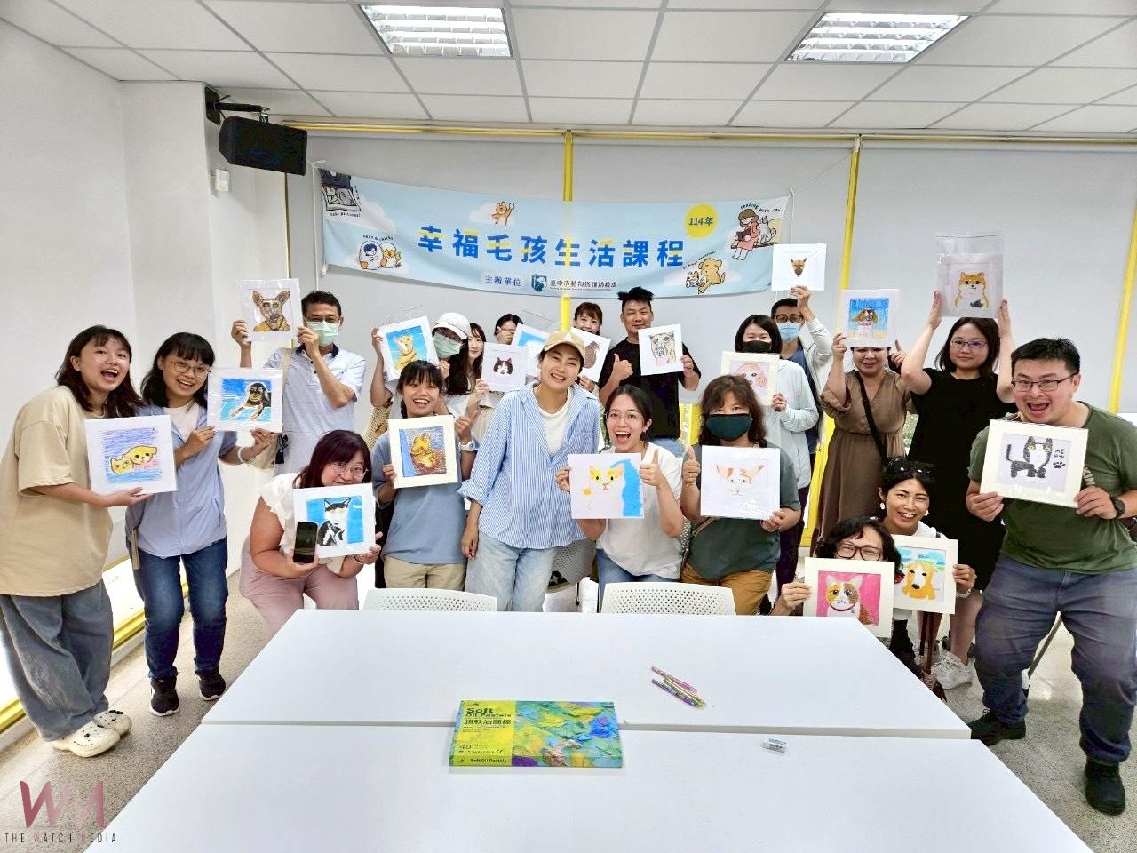 最溫暖的情感紀錄　台中動物之家蠟筆課程畫出毛孩獨特模樣 - https://www.watchmedia01.com