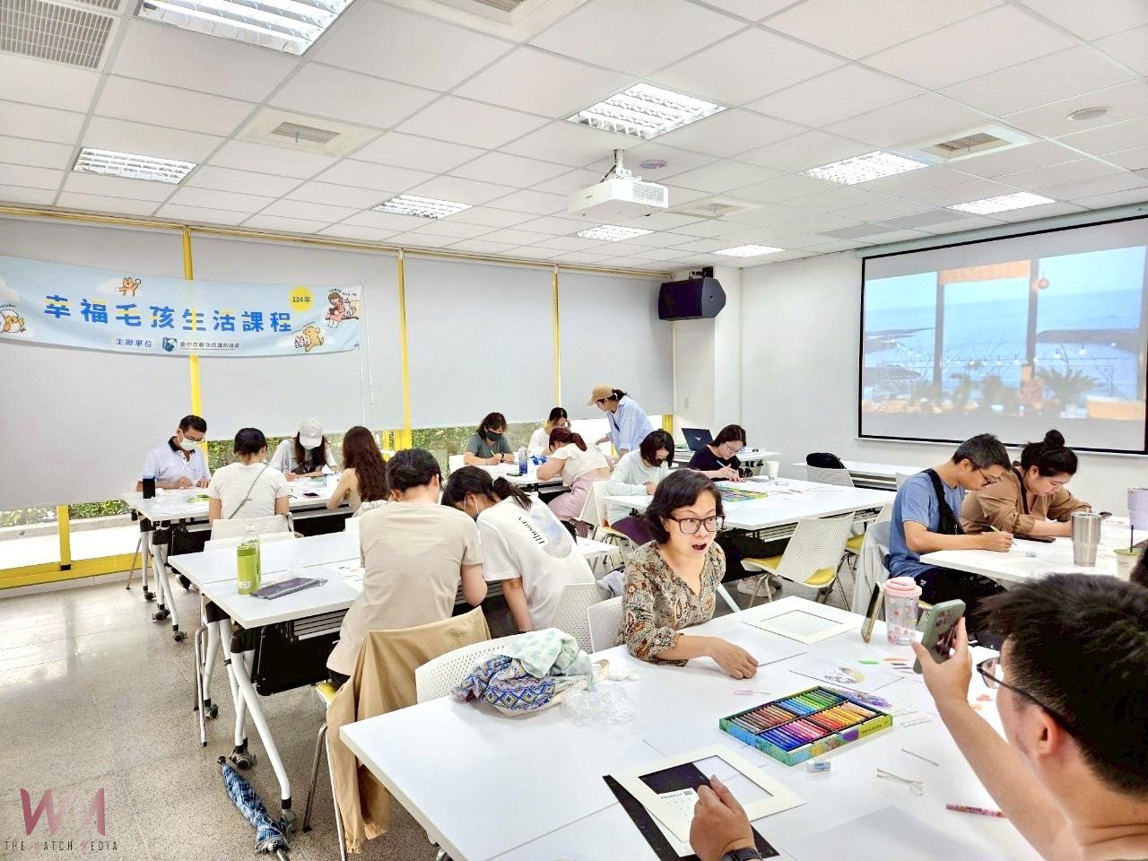 最溫暖的情感紀錄　台中動物之家蠟筆課程畫出毛孩獨特模樣 - https://www.watchmedia01.com