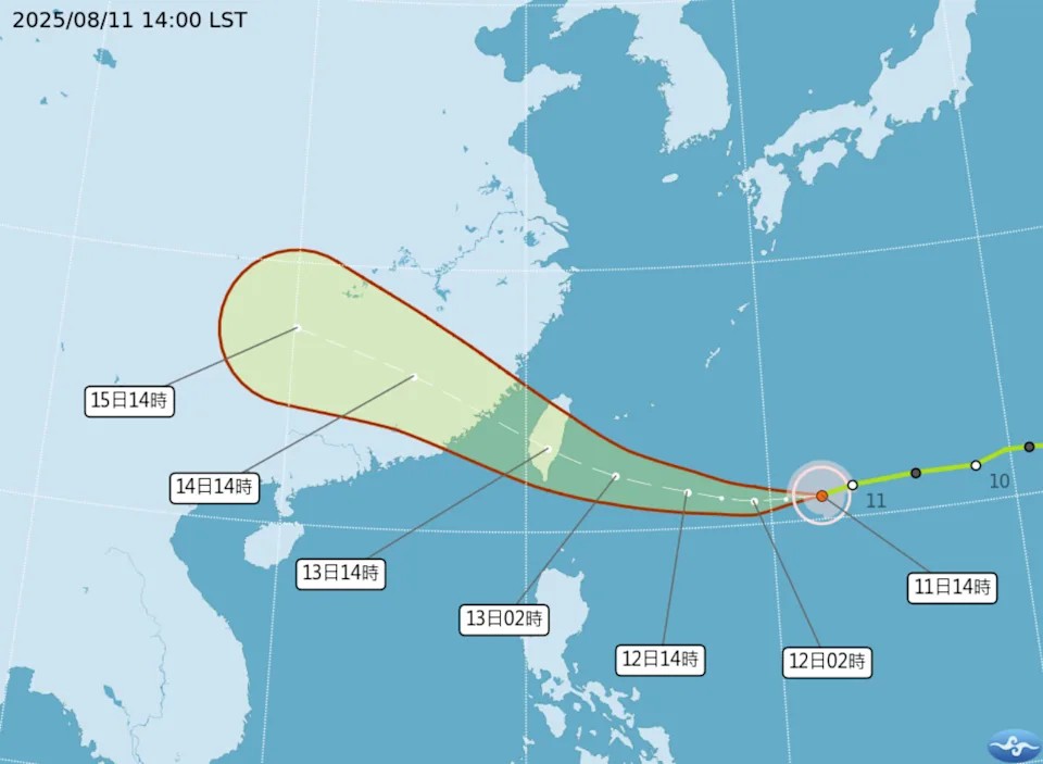 海上警戒升溫 楊柳颱風路徑圖曝光 海巡北部分署提醒民眾防颱 - https://www.watchmedia01.com