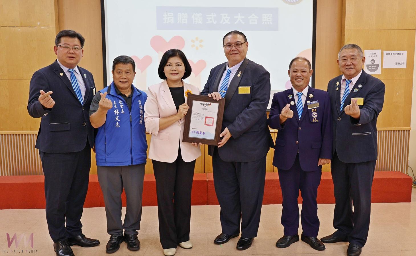國際同濟會捐50萬助雲林風災重建　張麗善回贈感謝狀 - https://www.watchmedia01.com