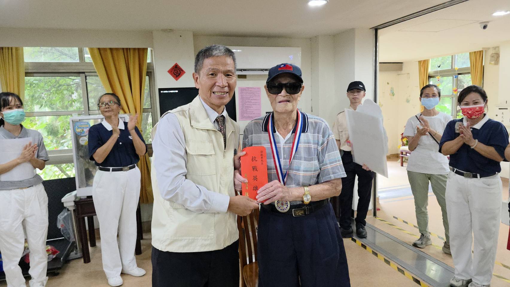 （有影片）／九三軍人節彰化榮家表揚抗戰榮民　抗戰老兵獲頒慰勉金紀念章 - https://www.watchmedia01.com