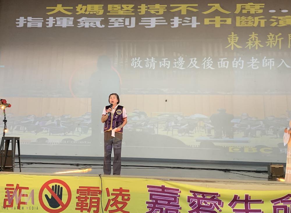 嘉華獅子會會長韓靜芬為提升青少年對毒品、詐騙及校園霸凌的防範意識，並推廣生命教育。（圖/記者陳惲朋攝）