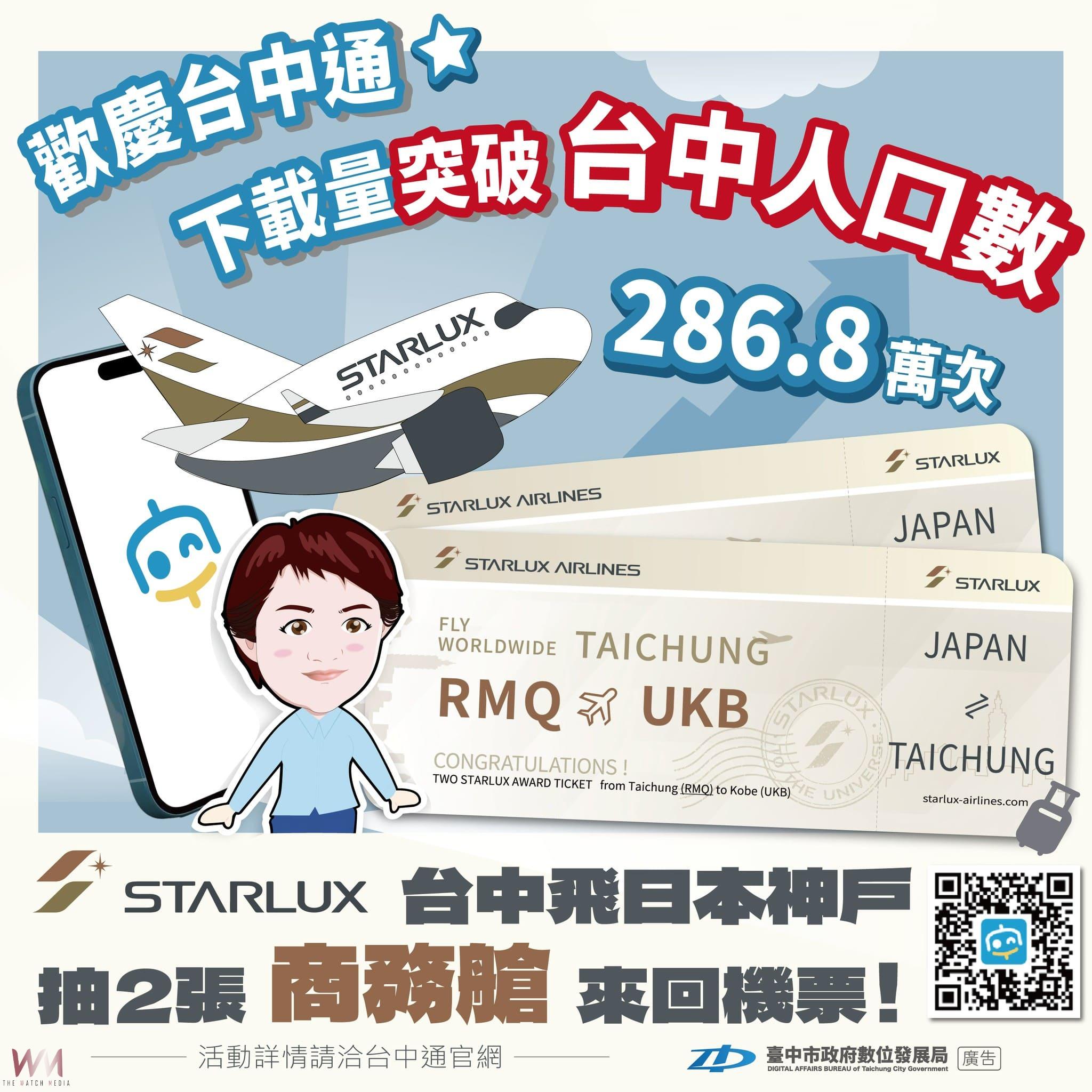 《台中通》日本商務機票得主出爐　孕媽、壽星分別抽中 規劃全家遊日 - https://www.watchmedia01.com