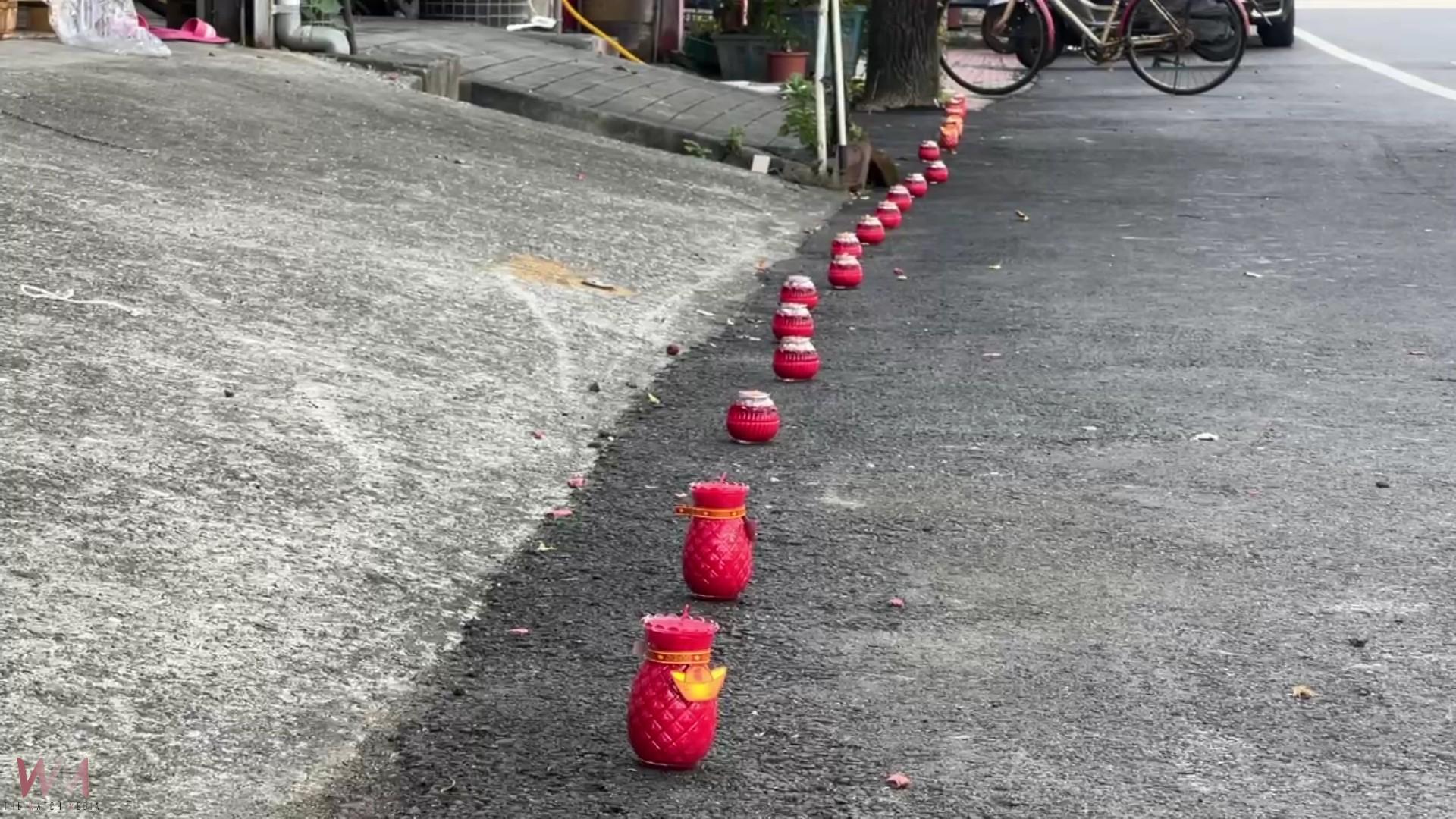 (有影片)/員林出現「酥油燈大道」 地主夜間點燈抗議道路徵收遲滯 - https://www.watchmedia01.com