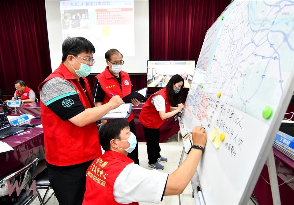 彰化縣辦理複合災害防救演習　模擬輸電塔倒塌多車連環事故 - https://www.watchmedia01.com