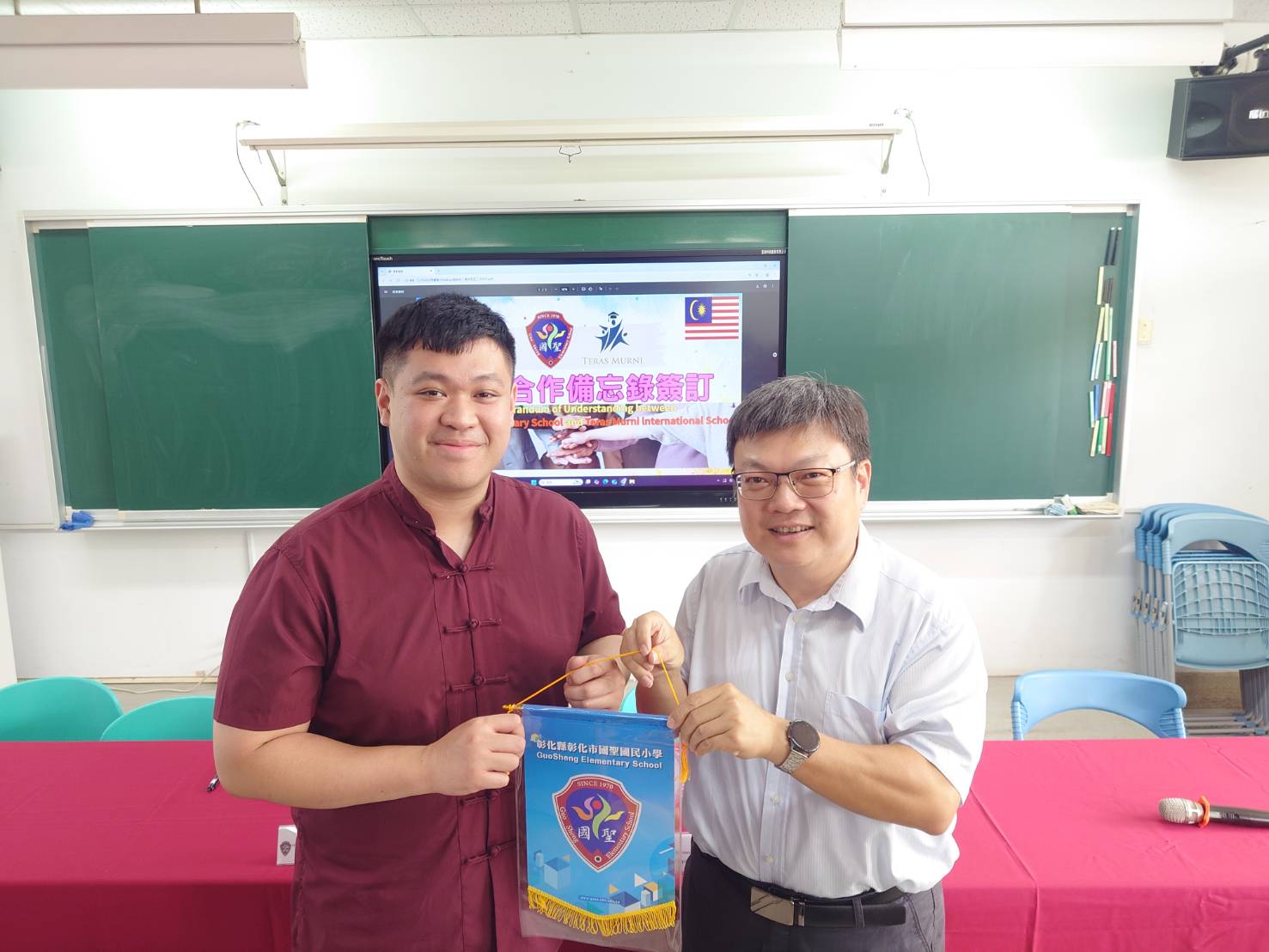 (有影片)/國聖國小跨國合作 與馬來西亞Teras Murni學校簽署MOU - https://www.watchmedia01.com