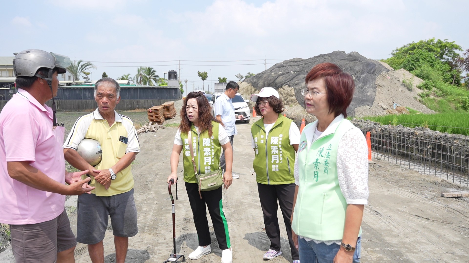 (有影片)/縣府蠻幹!三民農地工程衝擊稻作 立委陳素月喊暫停施工 - https://www.watchmedia01.com