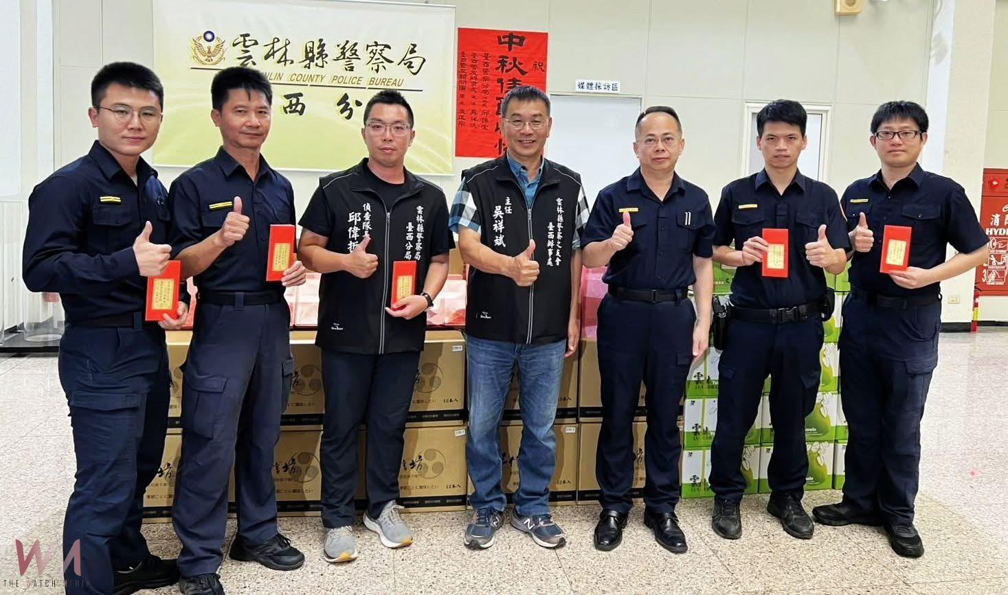 臺西警友辦事處中秋送暖 月餅柚子慰勉員警辛勞 - https://www.watchmedia01.com