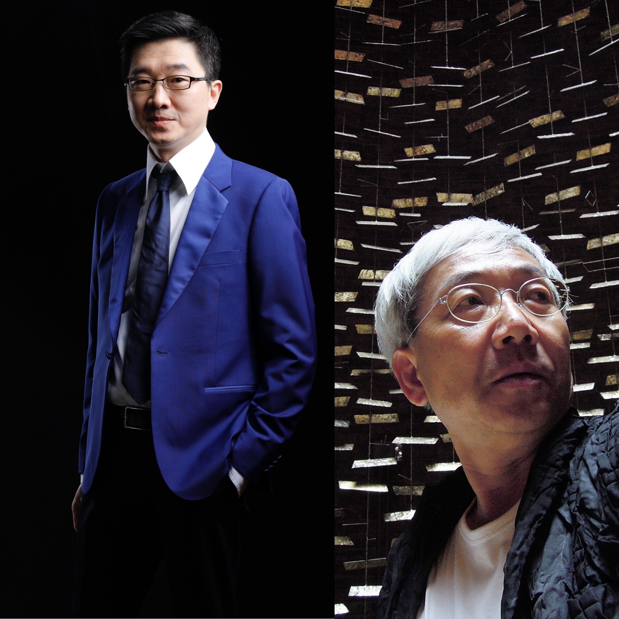 (左起)美國國會林志明、新加坡超級樹面出薰，兩大殿堂級設計名師，將共同出席光合城市—國際光環境設計與永續論壇。台灣照明人協會/提供
