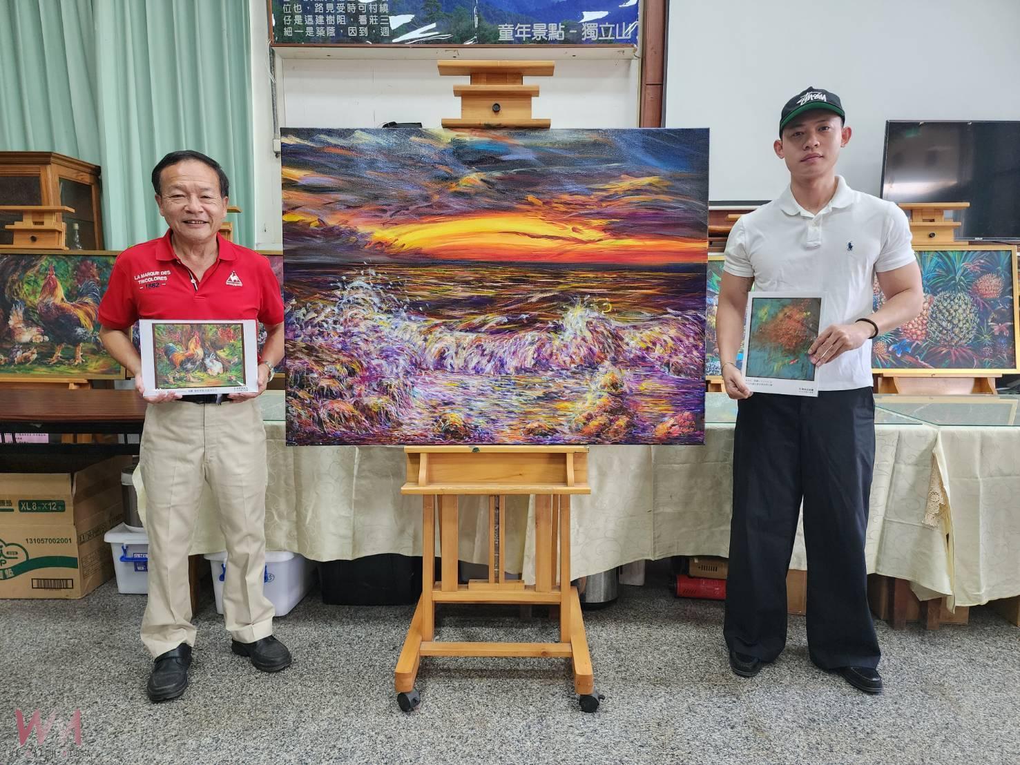 陳明順300萬畫作義賣　助花蓮光復災區重建 - https://www.watchmedia01.com
