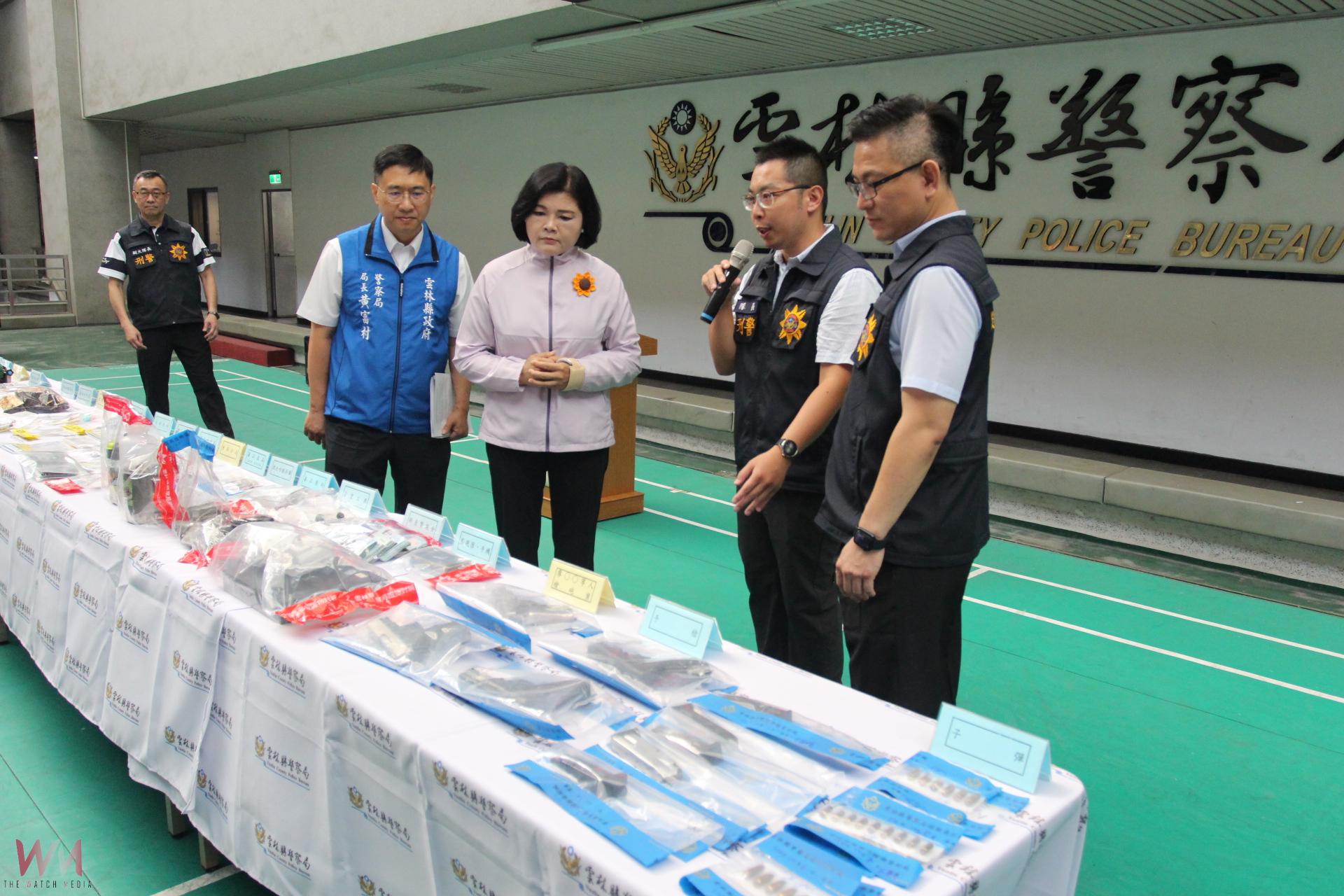 雲林檢警掃蕩槍毒瓦解毒網    縣長張麗善頒發獎金慰勉 - https://www.watchmedia01.com