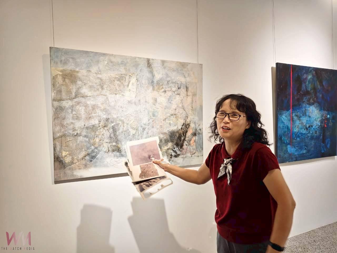 (有影片)/陳美惠油畫創作展 嘉義義竹布袋風光入畫 細膩呈現原鄉之美 - https://www.watchmedia01.com
