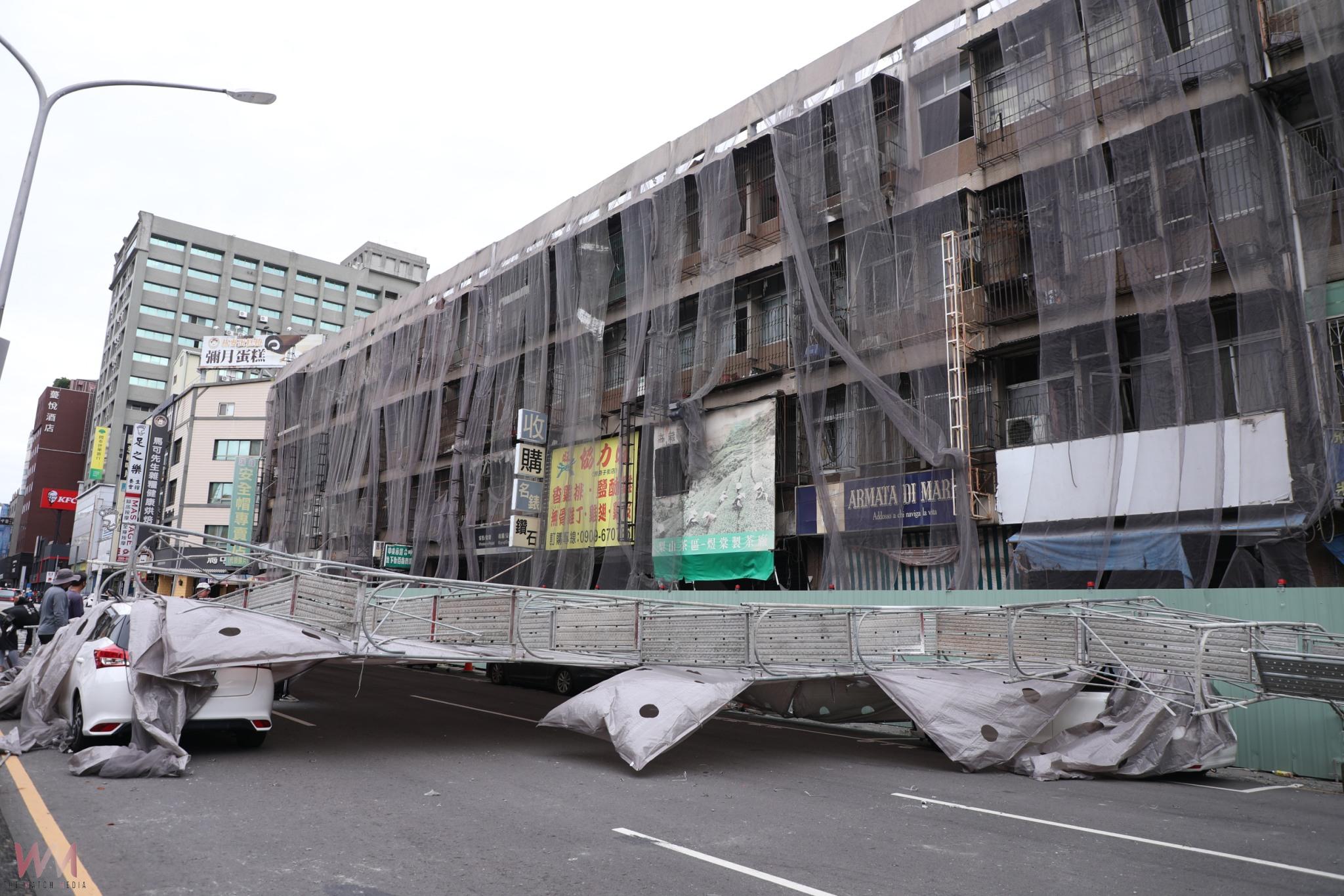 中央市場鷹架倒塌　中市府勒令停工依法開罰18萬元 - https://www.watchmedia01.com