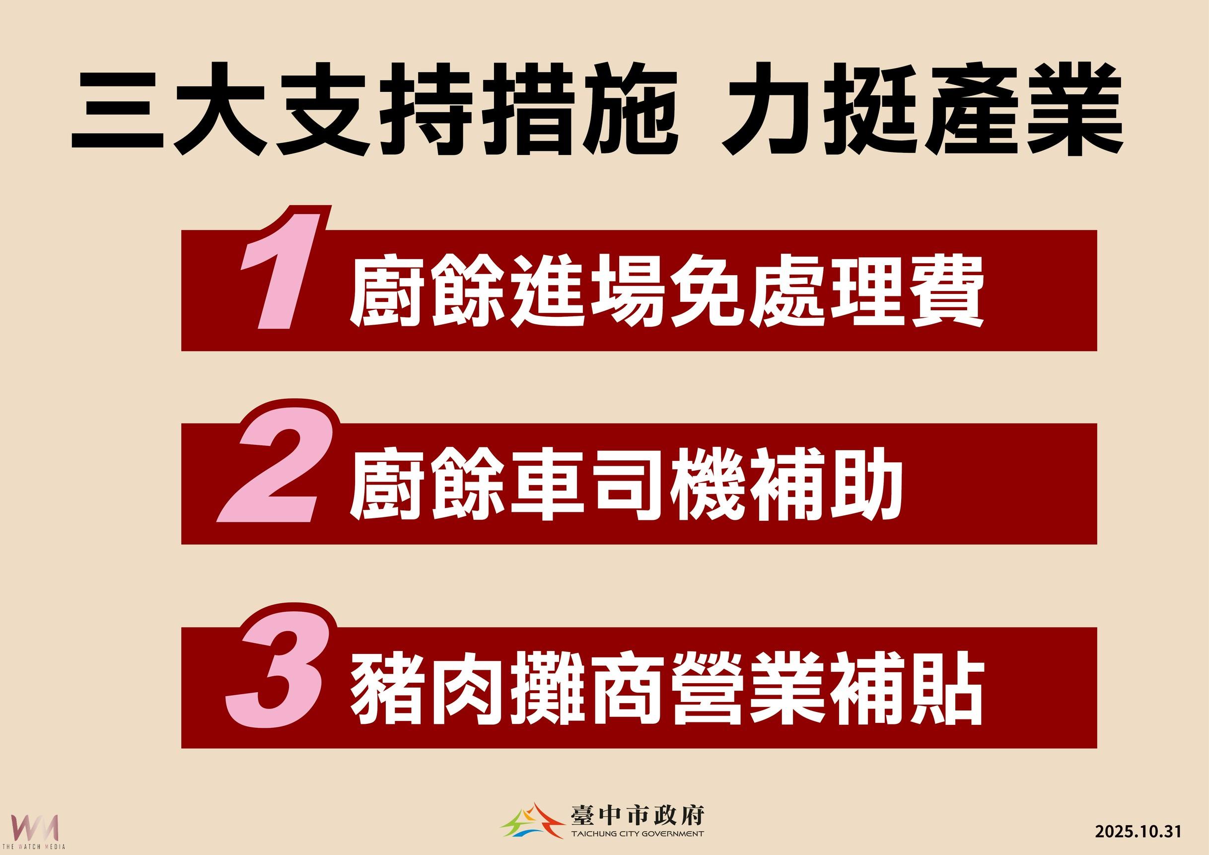 中央地方齊心抗豬瘟 盧秀燕宣布「三大支持措施」 力挺產業度難關 - https://www.watchmedia01.com