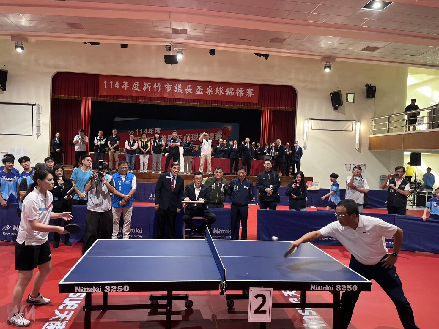 竹市議長盃桌球賽首登     高虹安與余邦彥開球 - https://www.watchmedia01.com