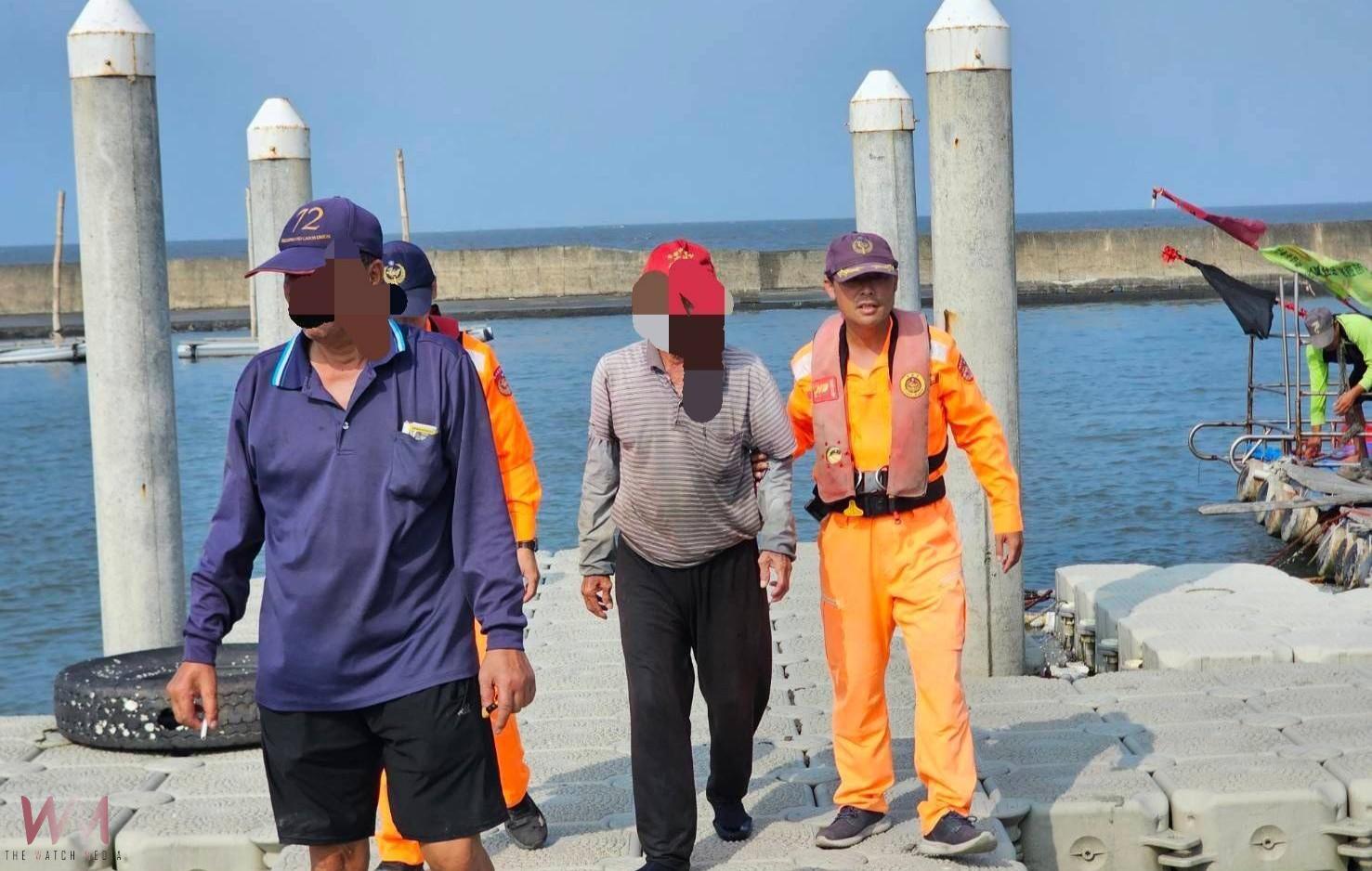 許厝寮海巡哨即時發現翻覆漁船 結合友漁民協力救回船員 - https://www.watchmedia01.com