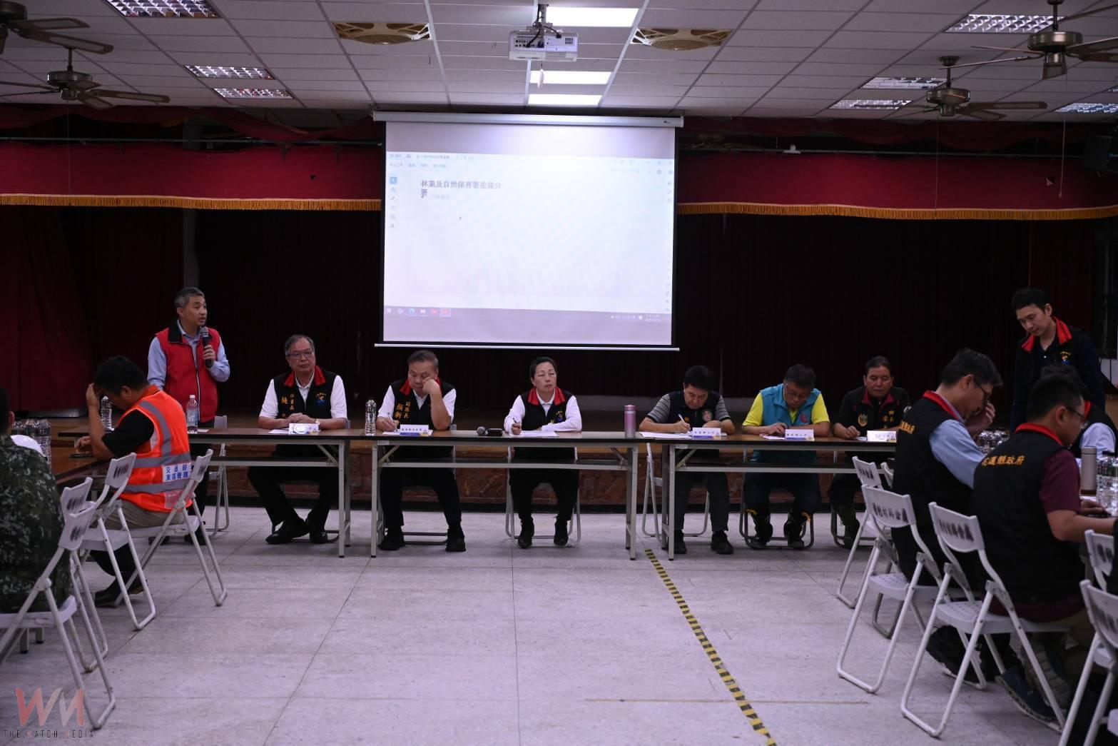 鳳凰颱風災中應變會議 花蓮縣長徐榛蔚前進明利村坐鎮 - https://www.watchmedia01.com